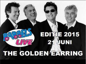 Golden Earring show ad June 21, 2015 Krommenie Babbels Live event